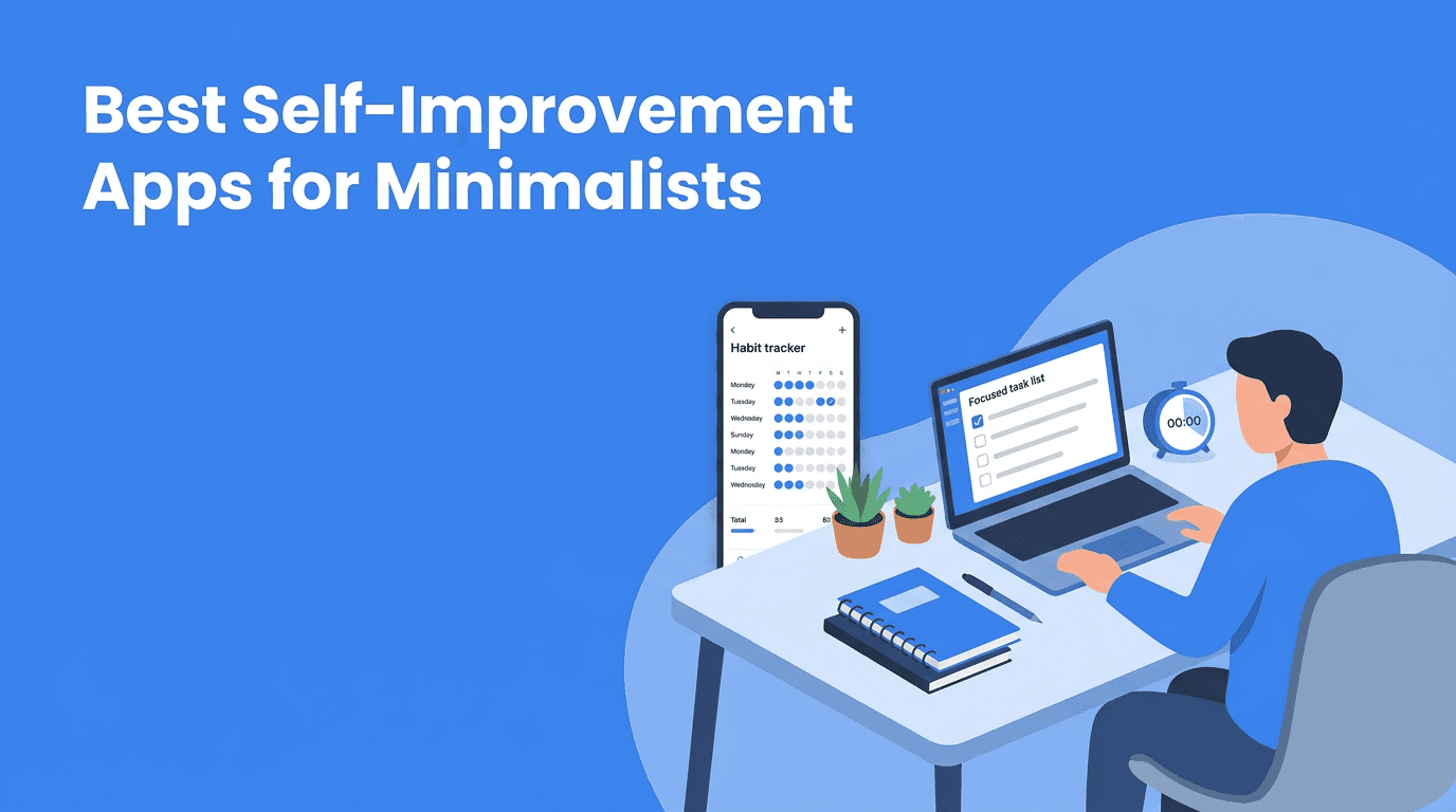 Best Self-Improvement Apps for Digital Minimalists Who Still Want AI Tools
