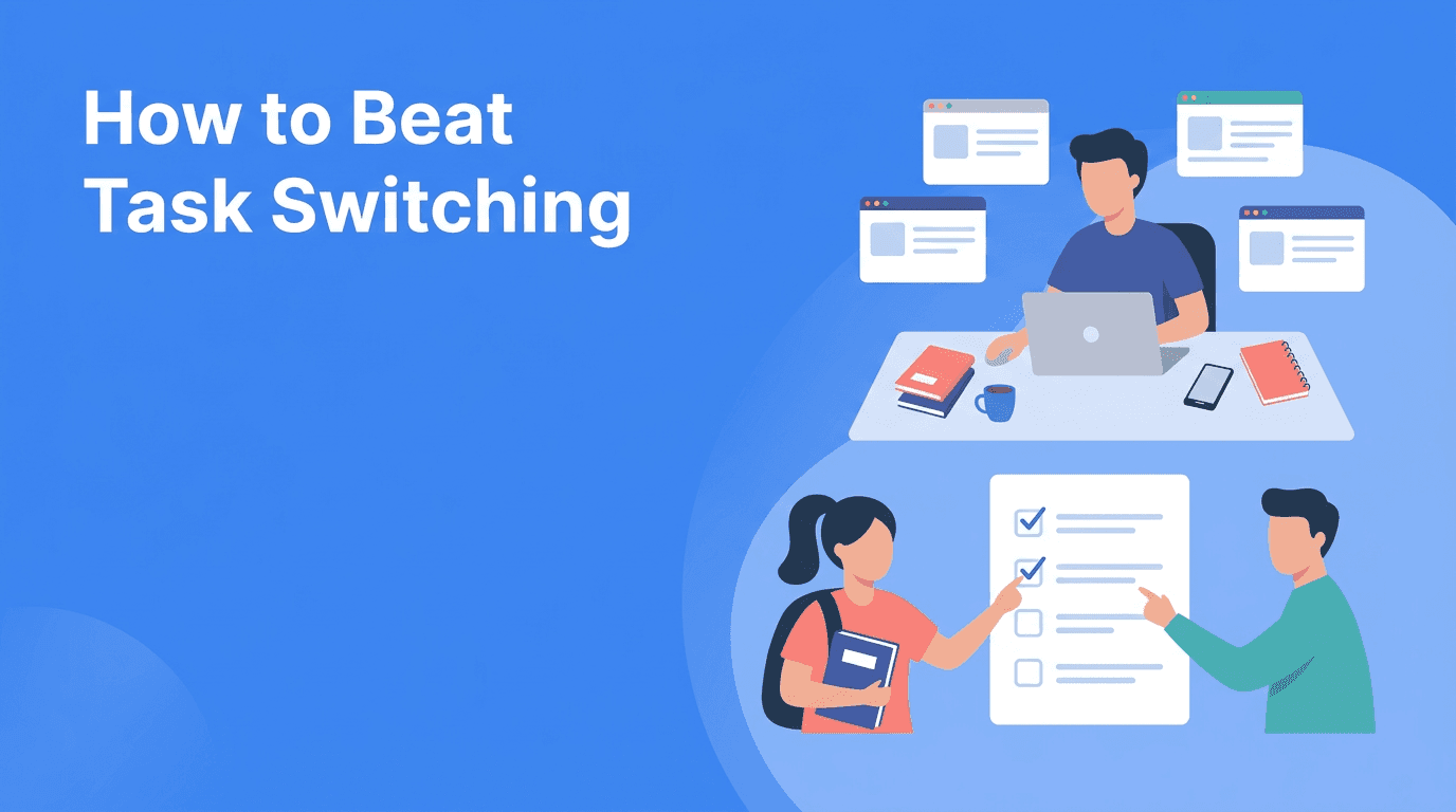 Task Switching Costs: The Productivity Trap Hurting Remote Work and Study Sessions