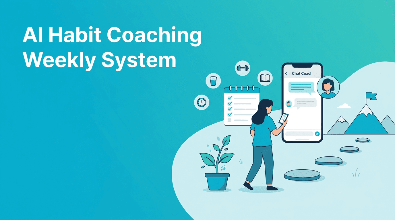 AI habit coaching for busy people: a practical weekly system that actually sticks