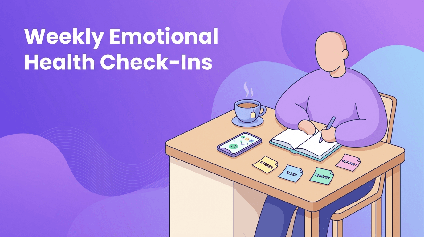 Emotional Health Check-Ins: A Gentle Weekly Practice for Anxiety and Everyday Wellbeing