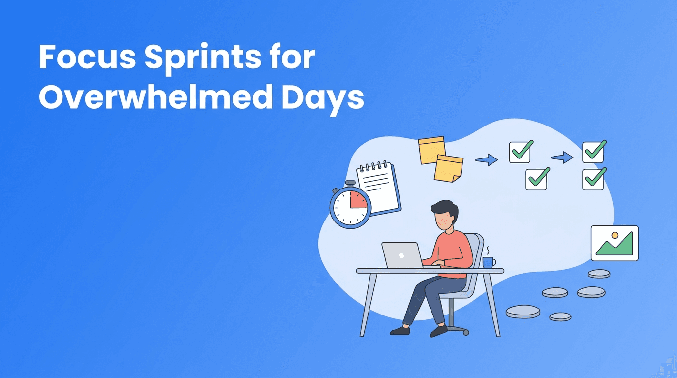 Focus Sprints: A Gentle Time Management Fix for Chronic Procrastination