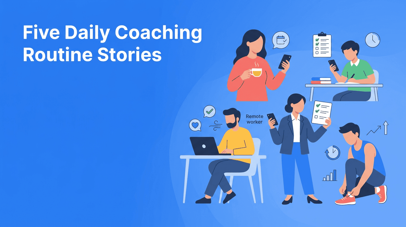 A Daily Coaching Routine in 5 Mini Stories With Haply