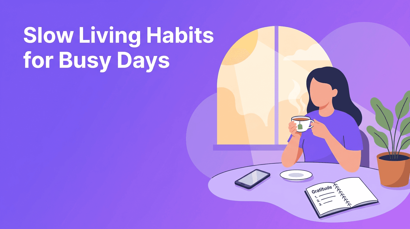 Slow Living Habits: A Practical Guide to More Presence in Busy Days