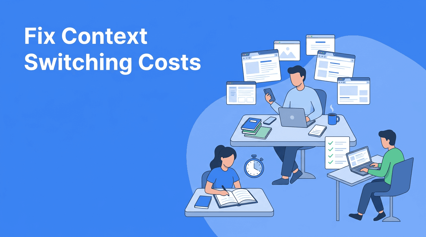 Context Switching Costs: The Productivity Fix for Remote Work, Study Tips, and Freelancer Productivity