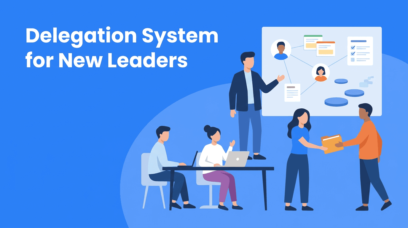 The New Leader's Delegation Map: A First-Time Manager System for Stronger Team Building