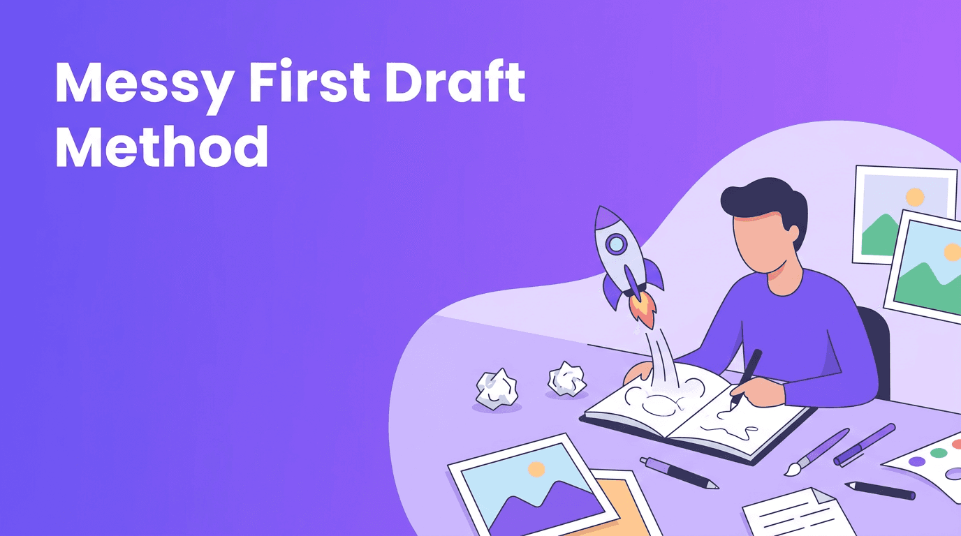 The Messy First Draft Method: How Imperfect Starts Beat Creative Blocks