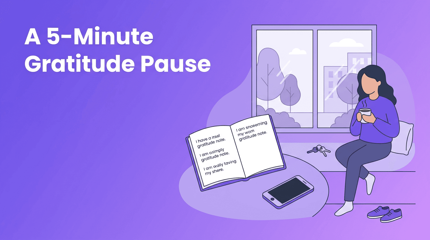 A 5-Minute Gratitude Pause for Mindful Living in Busy Days