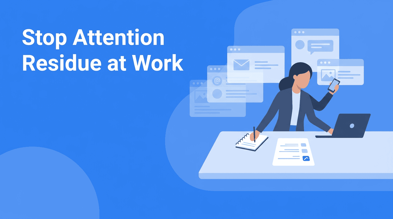 Attention Residue: The Hidden Productivity Leak in Your Workday