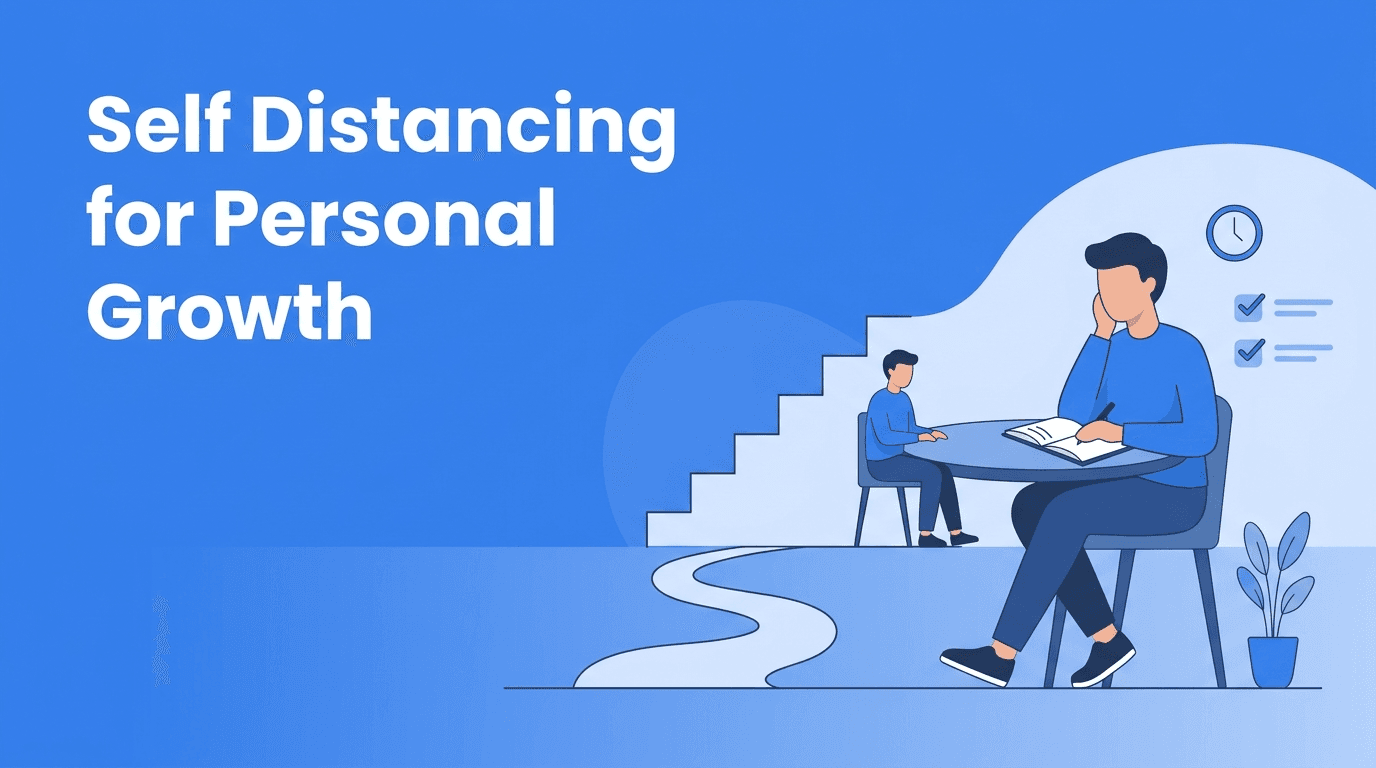 Self Distancing for Personal Growth: A Calm Way to Improve Reactions