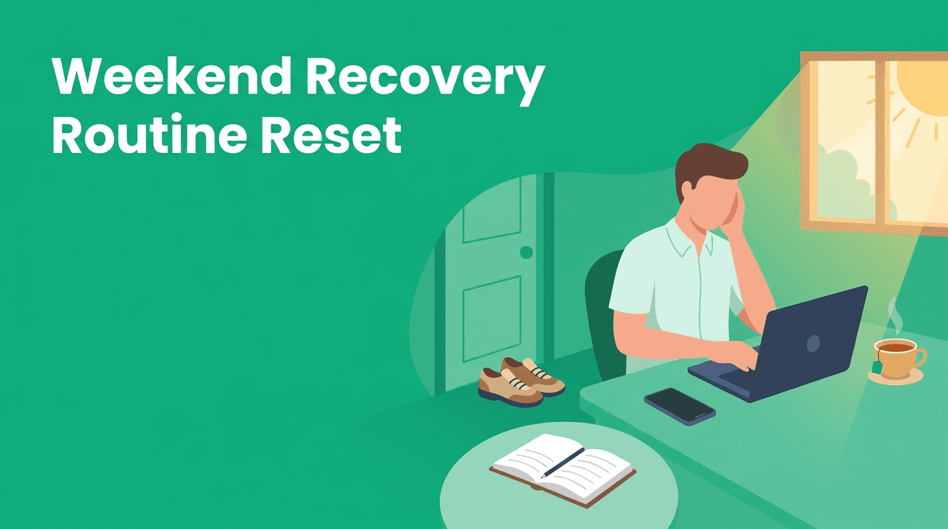 Weekend Recovery Routine: A Smarter Self-Care Reset for Burnout