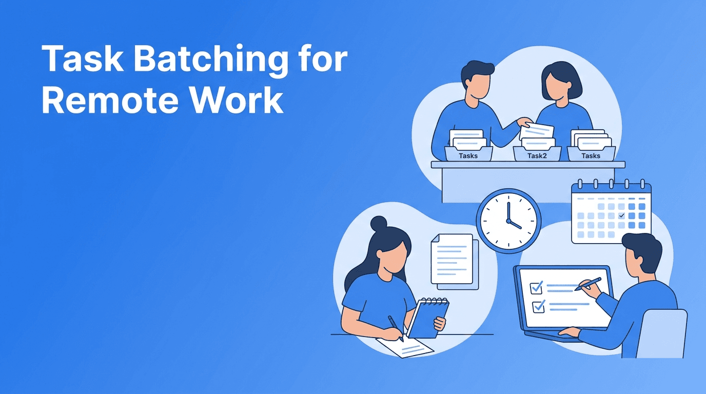 Task Batching for Remote Work: A Smarter Way to Protect Focus