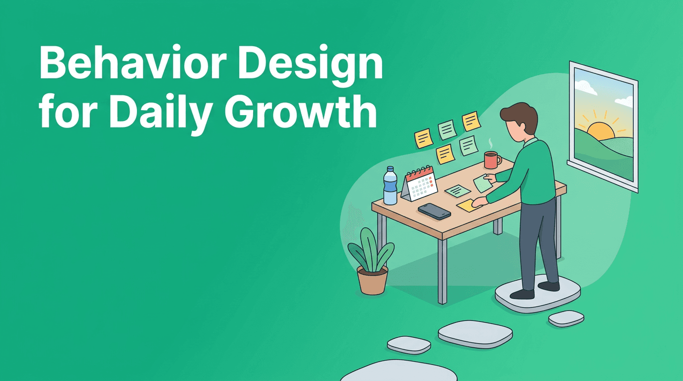 Behavior Design for Personal Development: Make Your Daily Routine Easier to Repeat