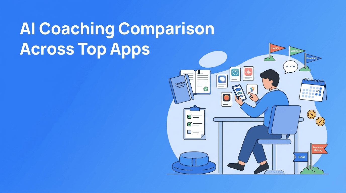 AI Coaching Comparison for Goal-Getters: Haply vs Replika, Calm, Headspace, BetterUp, Coach.me, and Chatbots