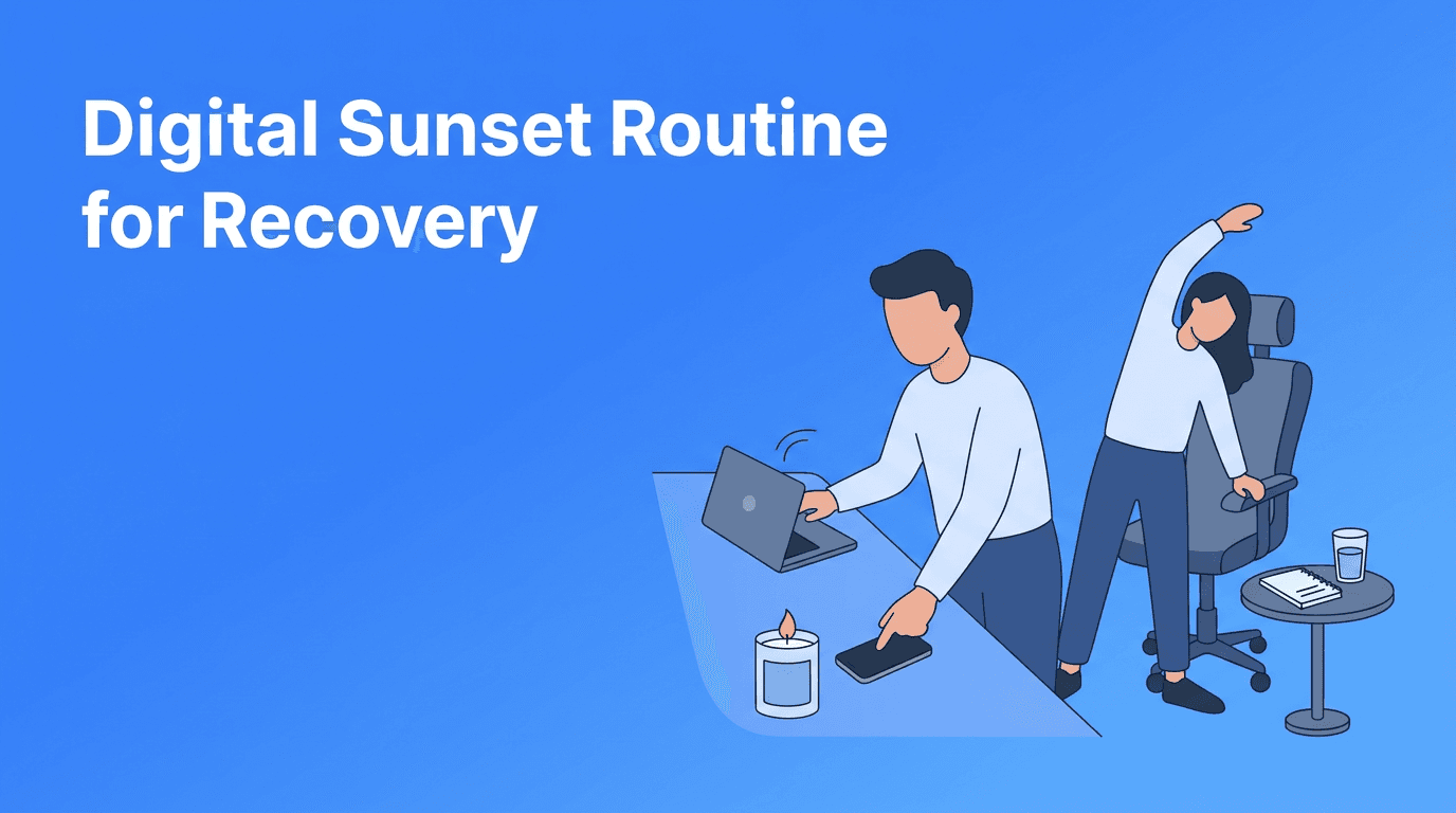 Digital Sunset Routine: A Practical Self-Care Reset for Burnout Recovery
