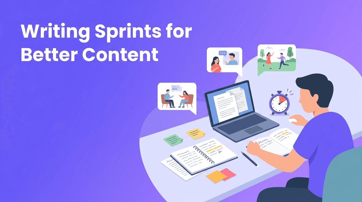 Writing Sprints for Content Creation: A Storytelling System That Beats Overthinking